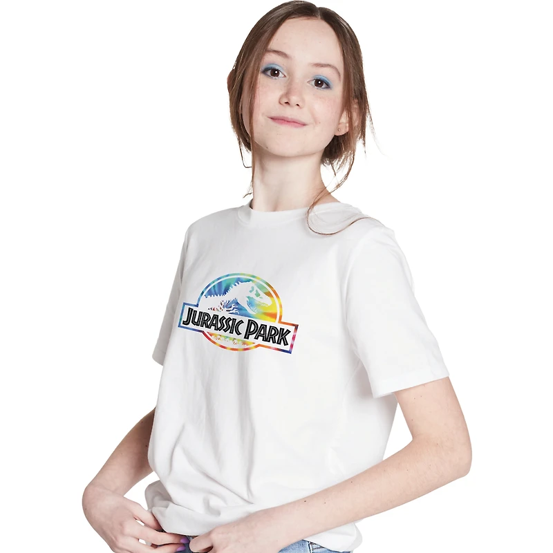 kid's jurassic park™ tie dye logo graphic tee