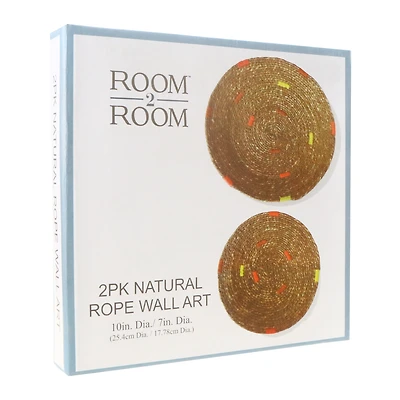 round rope wall art 2-pack