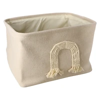 woven rope art storage bin 12in x 9in