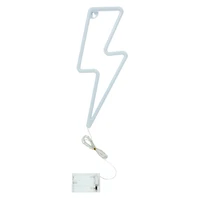 wireless LED lightning bolt wall decor 11.8in