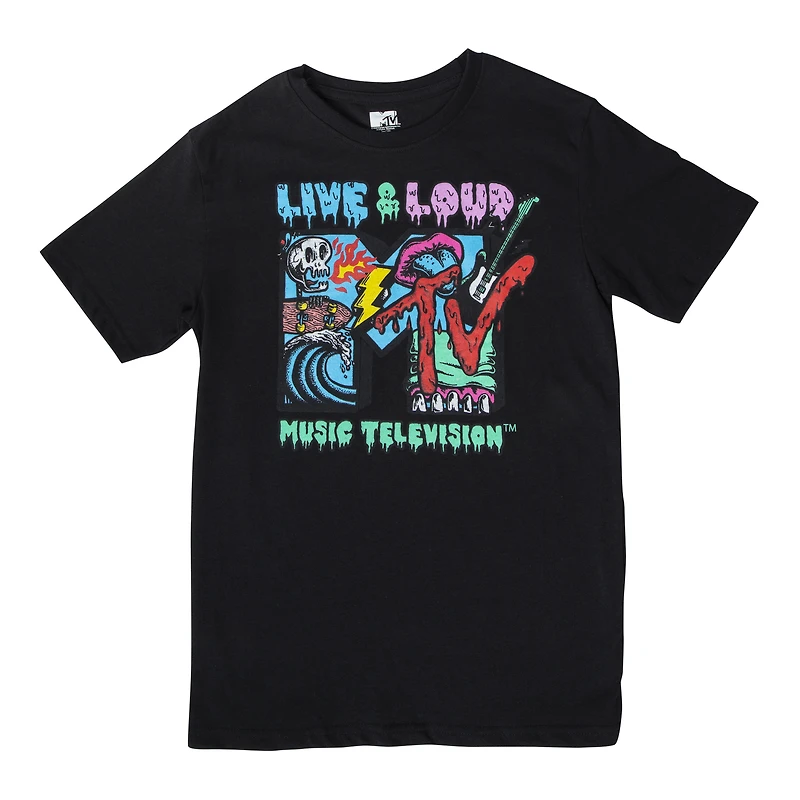 mtv™ skeleton live & loud graphic tee