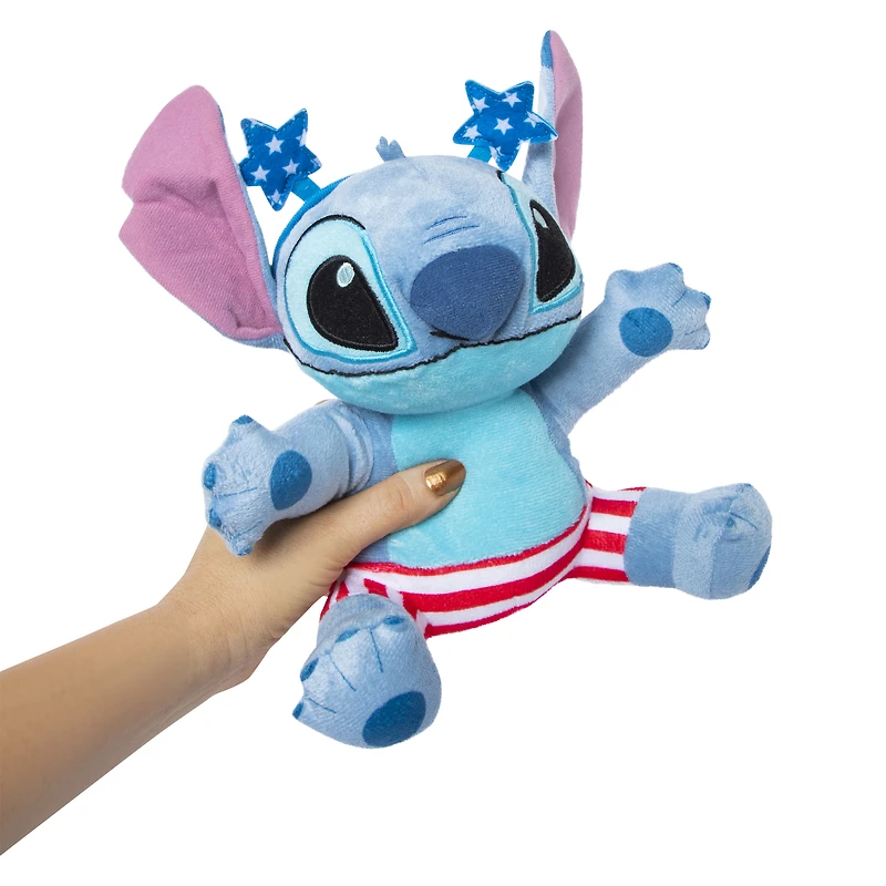 Disney Stitch™ patriotic plush toy 9in