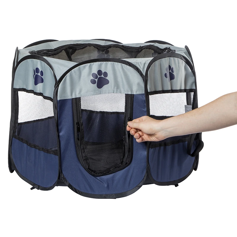 pop-open pet playpen for small dogs & cats 26in x 17in