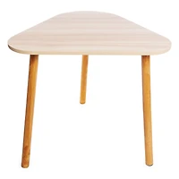 triangle wood grain table 17in