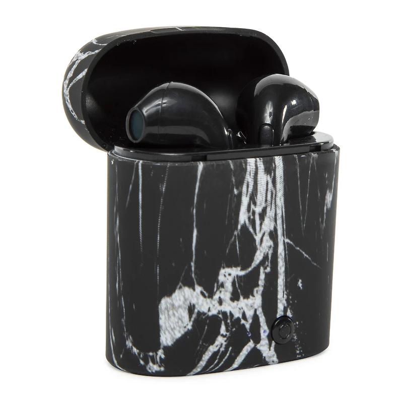 Bluetooth® Earbuds W/ Mic & Pattern Charging Case