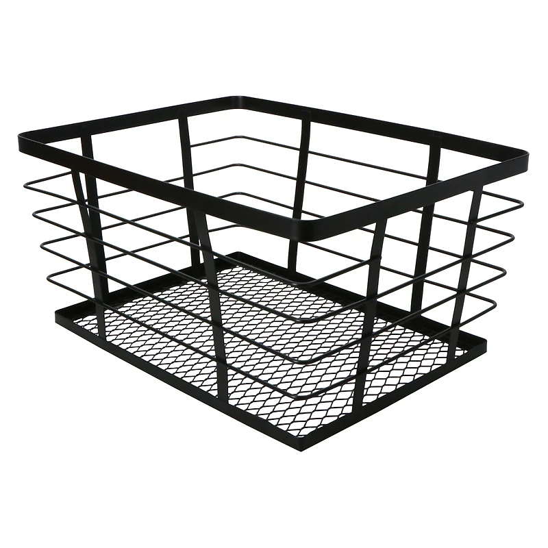 metal storage basket 12in x 9in