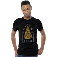 'the slice' pizza tarot card graphic tee