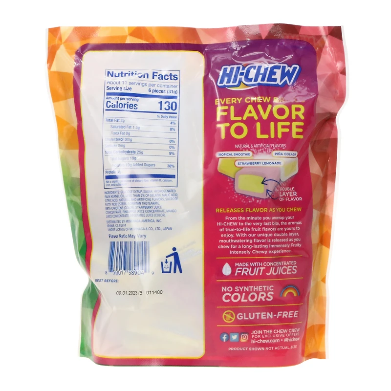 hi-chew™ fruit combos candy bag 11.85oz