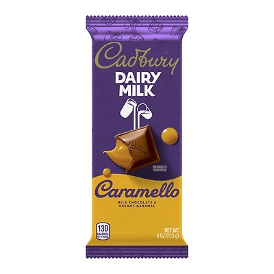 cadbury® caramello milk chocolate & creamy caramel bar 4oz