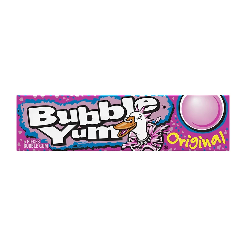 bubble yum® original bubble gum 5 pieces