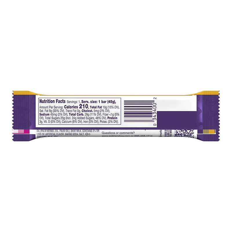 cadbury® caramello candy bar 1.6oz