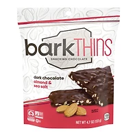 bark thins® dark chocolate almond & sea salt snack 4.7oz bag