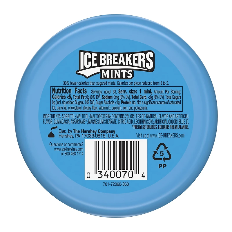 ice breakers® sugar-free mints 1.5oz - coolmint