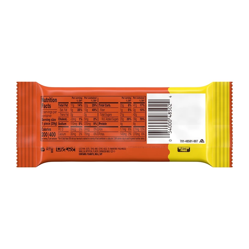 reese's® big cup with pieces king size peanut butter cups 2.8oz