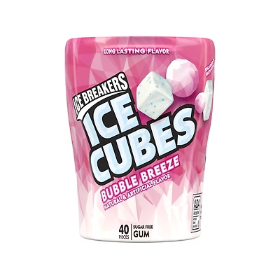 ice breakers® ice cubes sugarfree gum - bubble breeze 40 pieces