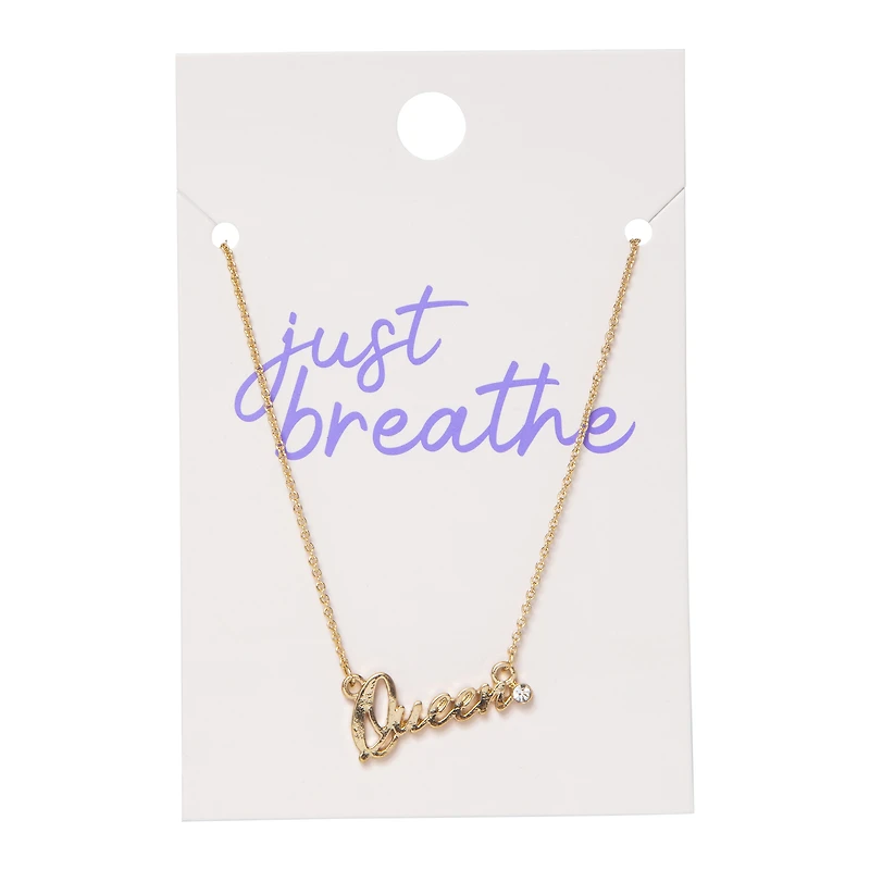 queen gold necklace