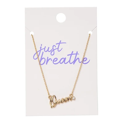 queen gold necklace