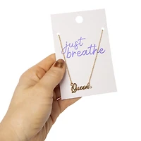 queen gold necklace