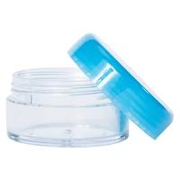 clear travel pill container jar