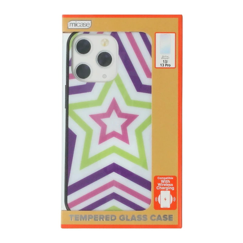 iPhone 13 Pro®/13® tempered glass phone case - stars