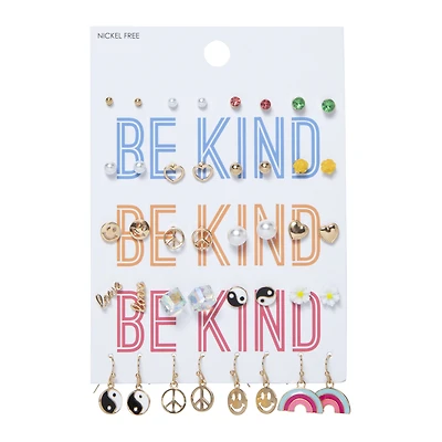 be kind 20-pair earrings set
