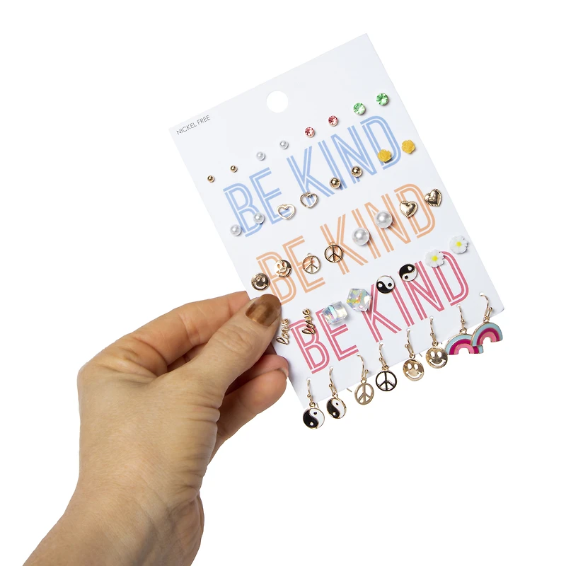 be kind 20-pair earrings set