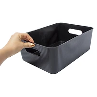 textured storage bin 10in x 7in