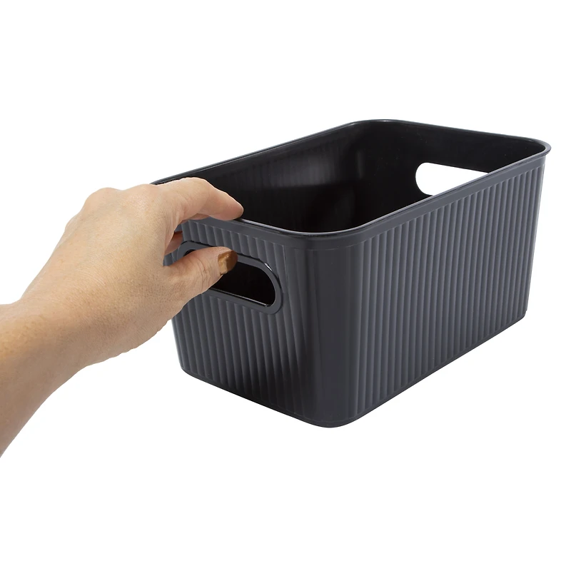 large emerald green storage bin 14in x 10in