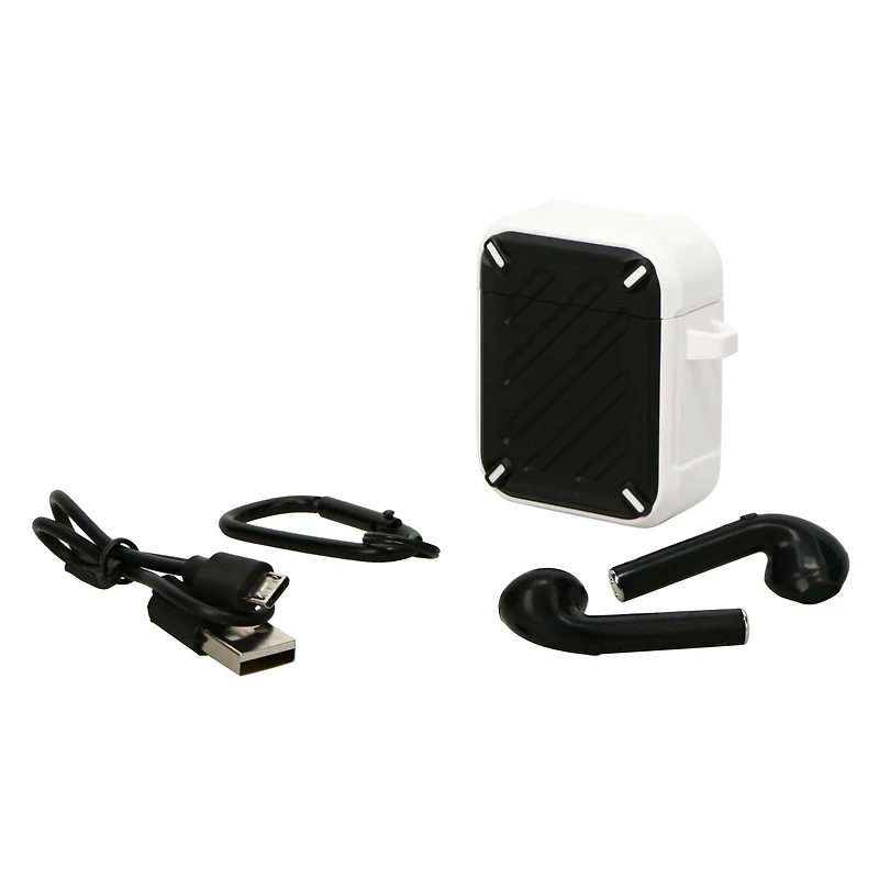 built-tough bluetooth® soundpods with charging case