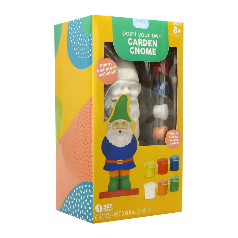 paint your own garden gnome craft kit