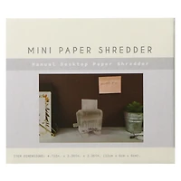 manual mini paper shredder for desktop 4.7in