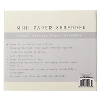 manual mini paper shredder for desktop 4.7in