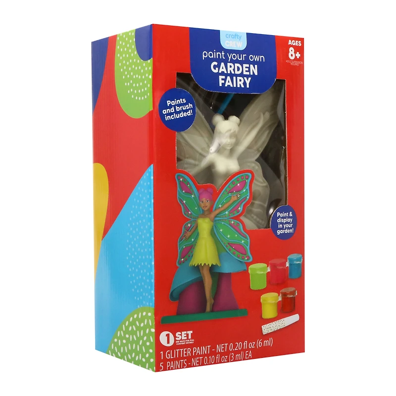 paint your own garden fairy craft kit