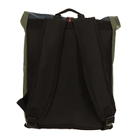 Blue Roll Top Backpack 20.8in