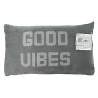 'good vibes' lumbar pillow 20in x 12in