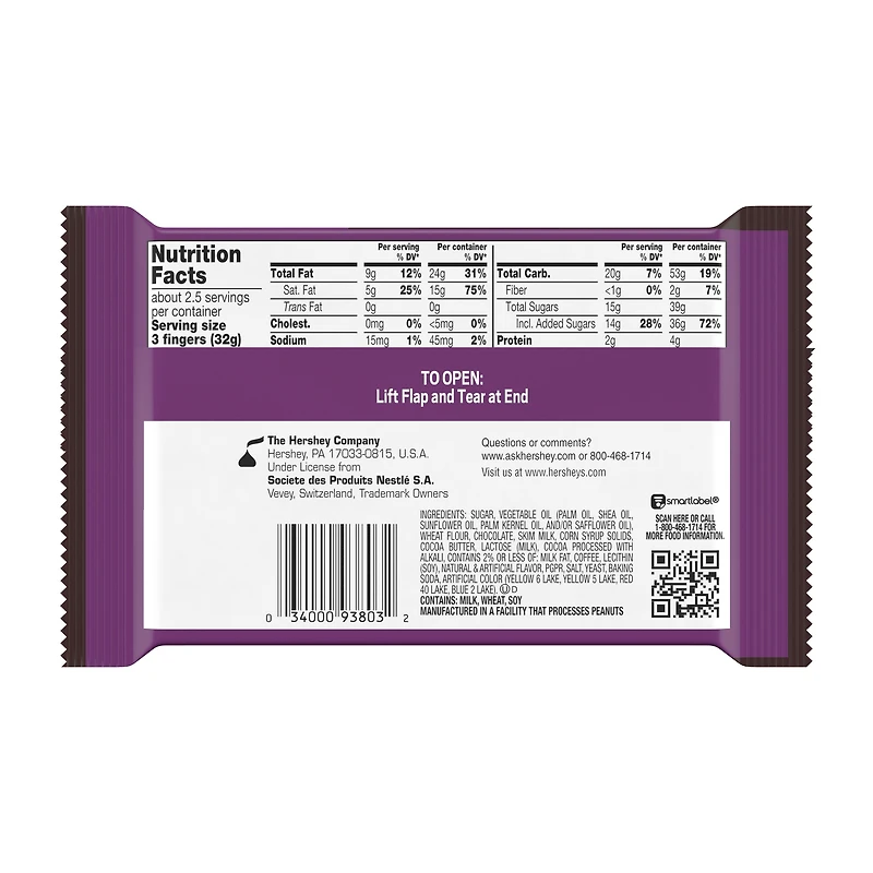 kit kat® duos mocha + chocolate king size candy bar 3oz