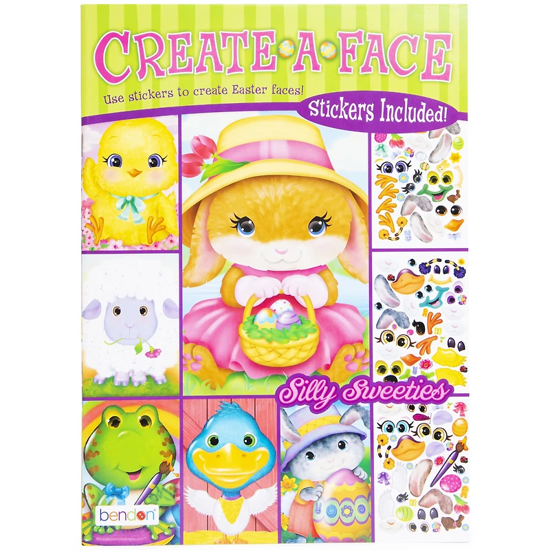 Create-A-Face Easter Sticker Book