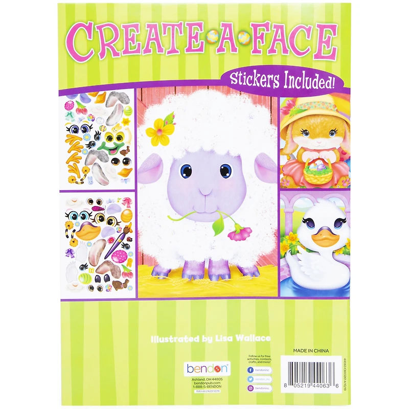 Create-A-Face Easter Sticker Book