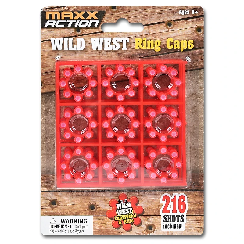 maxx action wild west ring caps 216-count