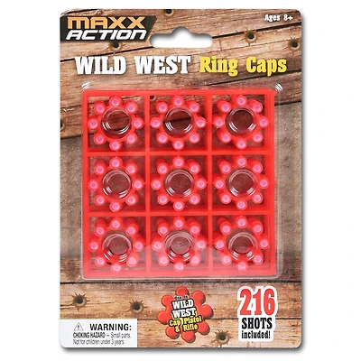 maxx action wild west ring caps 216-count