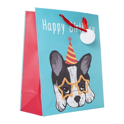 large dog birthday gift bag 10in x 12in