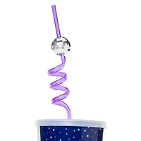 New Year's Party Tumbler With Disco Ball Straw