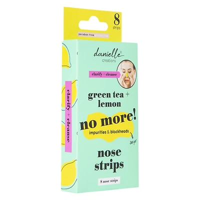 danielle creations® green tea & lemon nose strips 8-pack