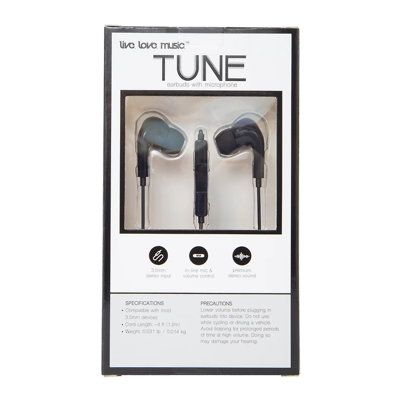 tune wired earbuds with microphone - green
