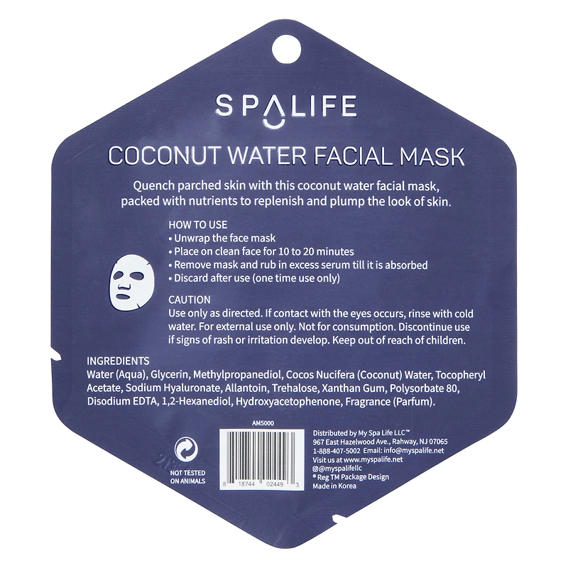 hydrate coconut water facial sheet mask