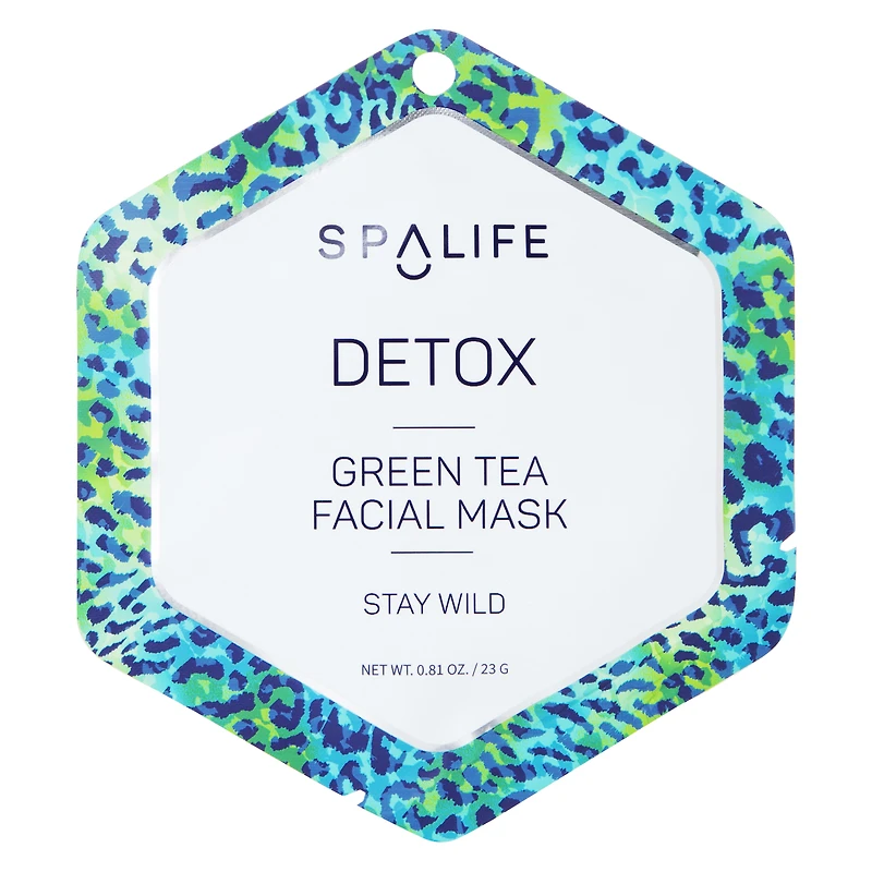 detox green tea facial sheet mask