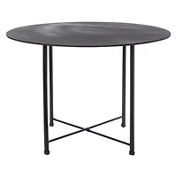 black low rise table 23.75in x 16in