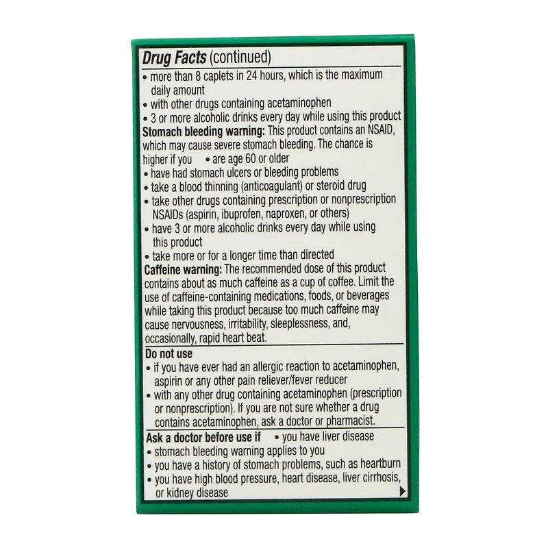 excedrin extra strength pain reliever - 24 caplets