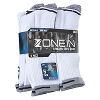 series-8 fitness™ young men's performance crew socks 5-pack