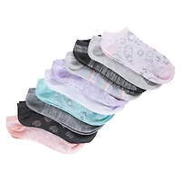 low-cut ankle socks 10-pack - pastel paisley
